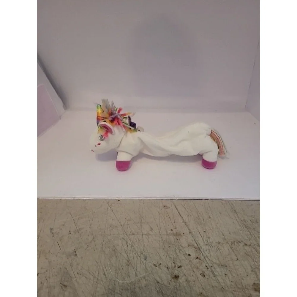 Lisa Frank Plush Rainbow Unicorn Pencil Pouch Holder